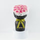 Elegant Pink Rose Bouquet in Black Box with Green Ribbon