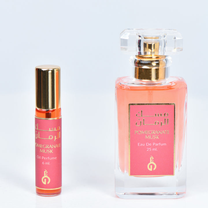 Pomegranate Musk Fragrance Set - Unisex Perfume and Oil