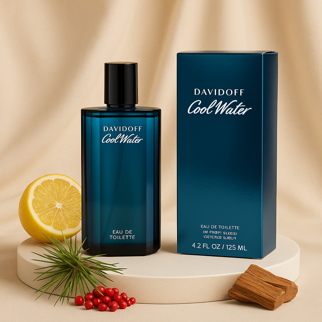 Davidoff Cool Water Eau de Toilette for Men - Refreshing 125ml Fragrance