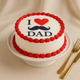 Heartfelt 'I Love You Dad' Red Velvet Cake - Perfect for Celebrations