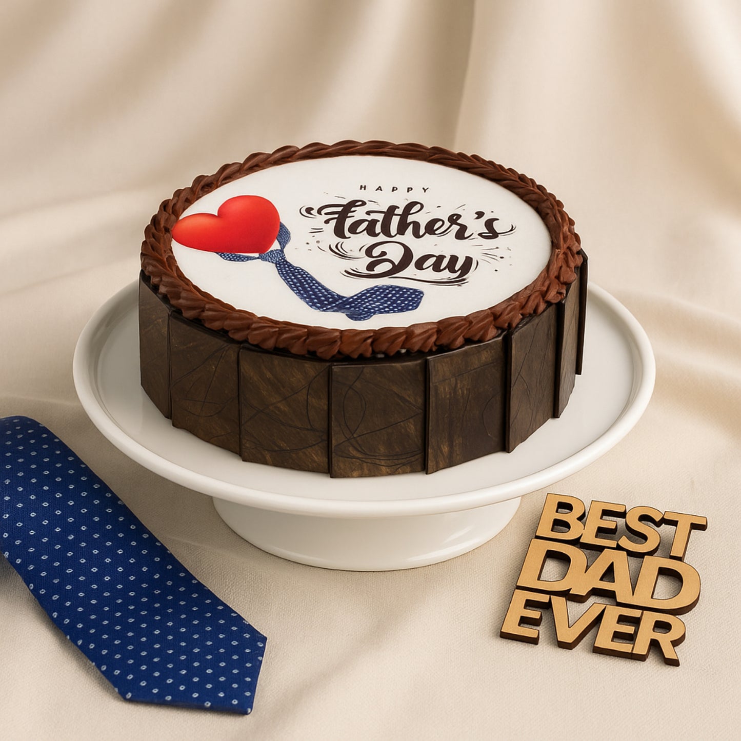 Delicious Father's Day Chocolate Cake - A Perfect Gift for the Best Dad Ever!