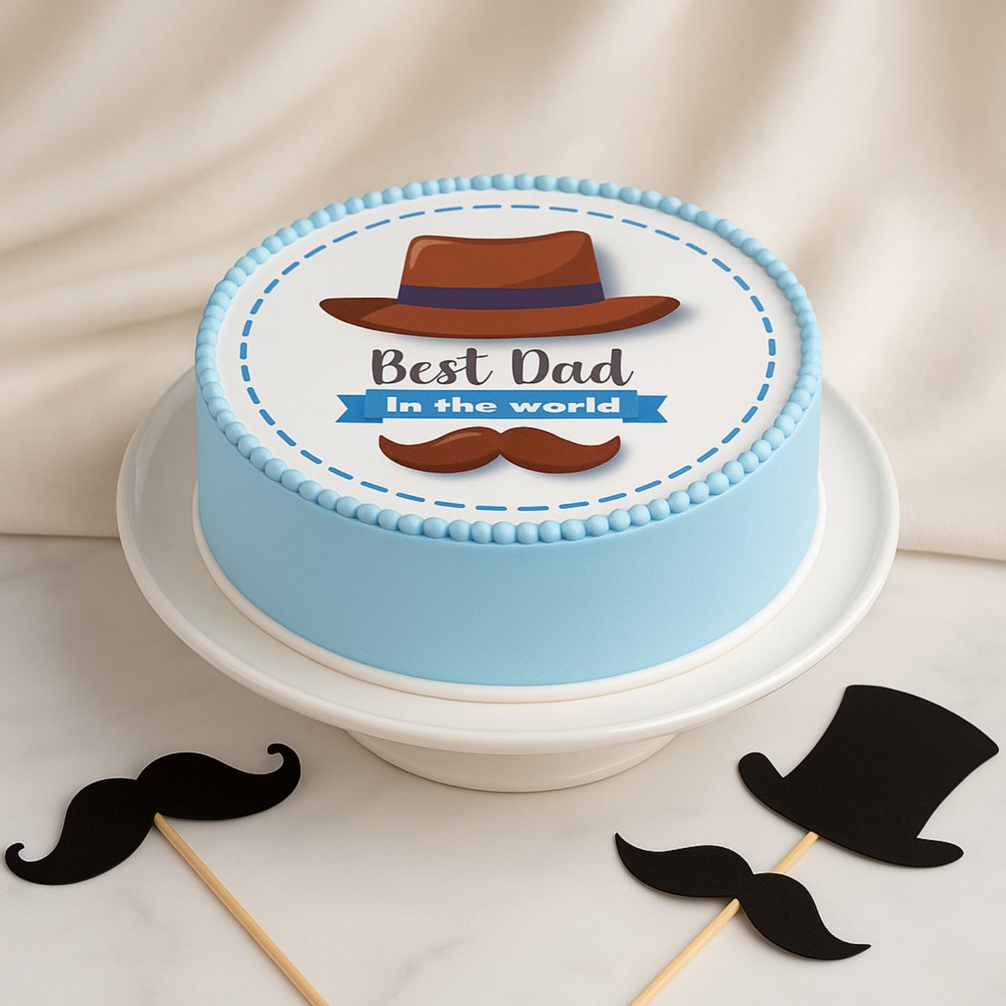 Delicious Best Dad Chocolate Cake 1Kg - Perfect Gift for Father's Day