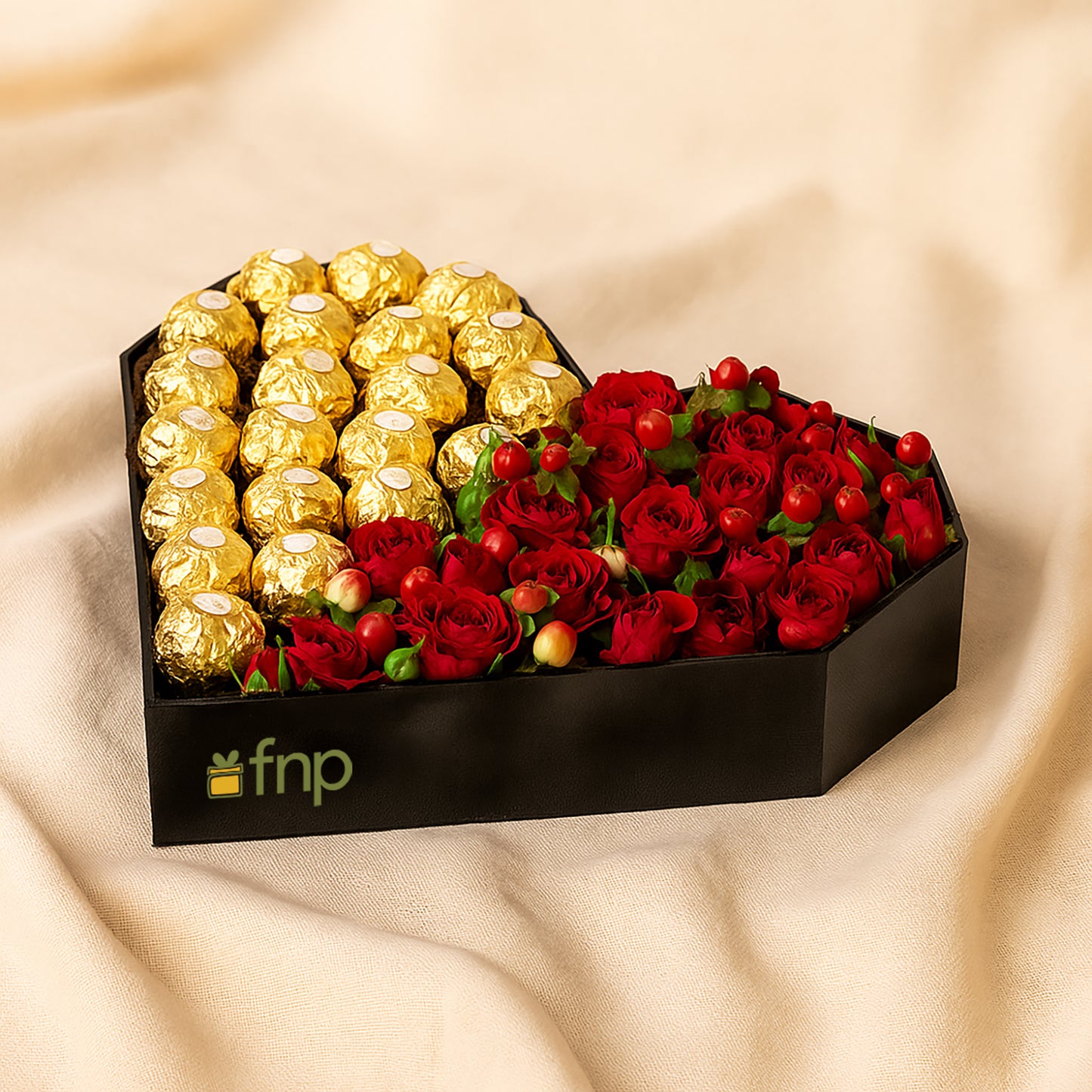 Luxurious Romantic Delights Heart Box - Perfect Gift for Loved Ones