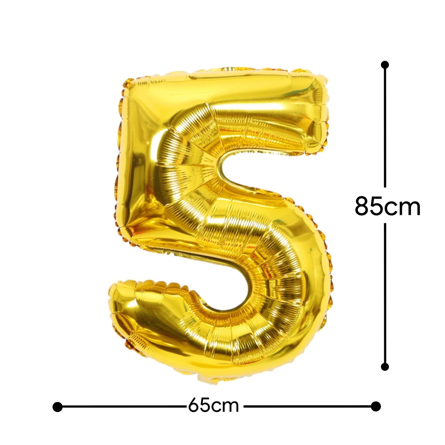 Foil Number 5 Balloon