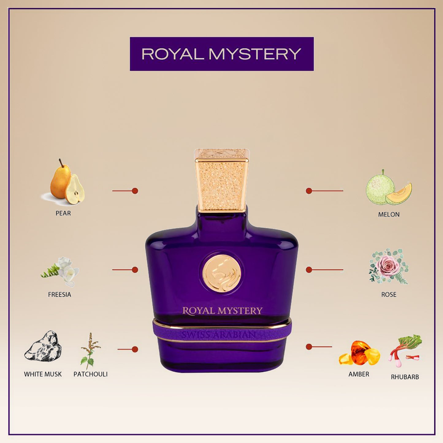 Royal Mystery 100ml EDP - Luxurious Chypre Fruity Fragrance for Women