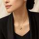 Elegant Radiant Floral Pendant Necklace in 925 Sterling Silver with Gold Plating