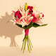 Elegant Pink Lily & Baby Rose Bouquet - Fragrant Embrace