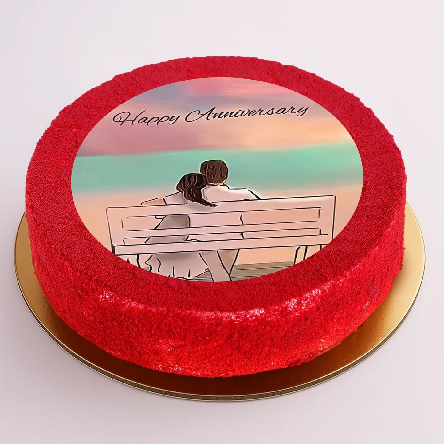 Happy Anniversary Red Velvet Cake 500gm