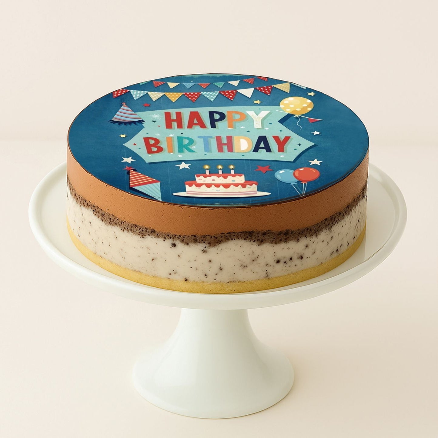 Happy Birthday Oreo and Nutella Cake 500gm
