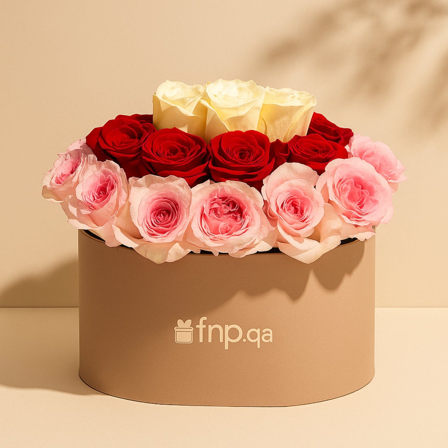 Sweet Valentine Trio - Luxurious 35 Roses in a Pink Oval Box