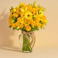 باقة أشعة الشمس: تناغم بتلات صفراء