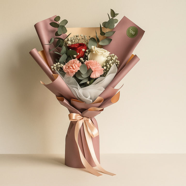 باقة القرنفل الوردي الأنيقة