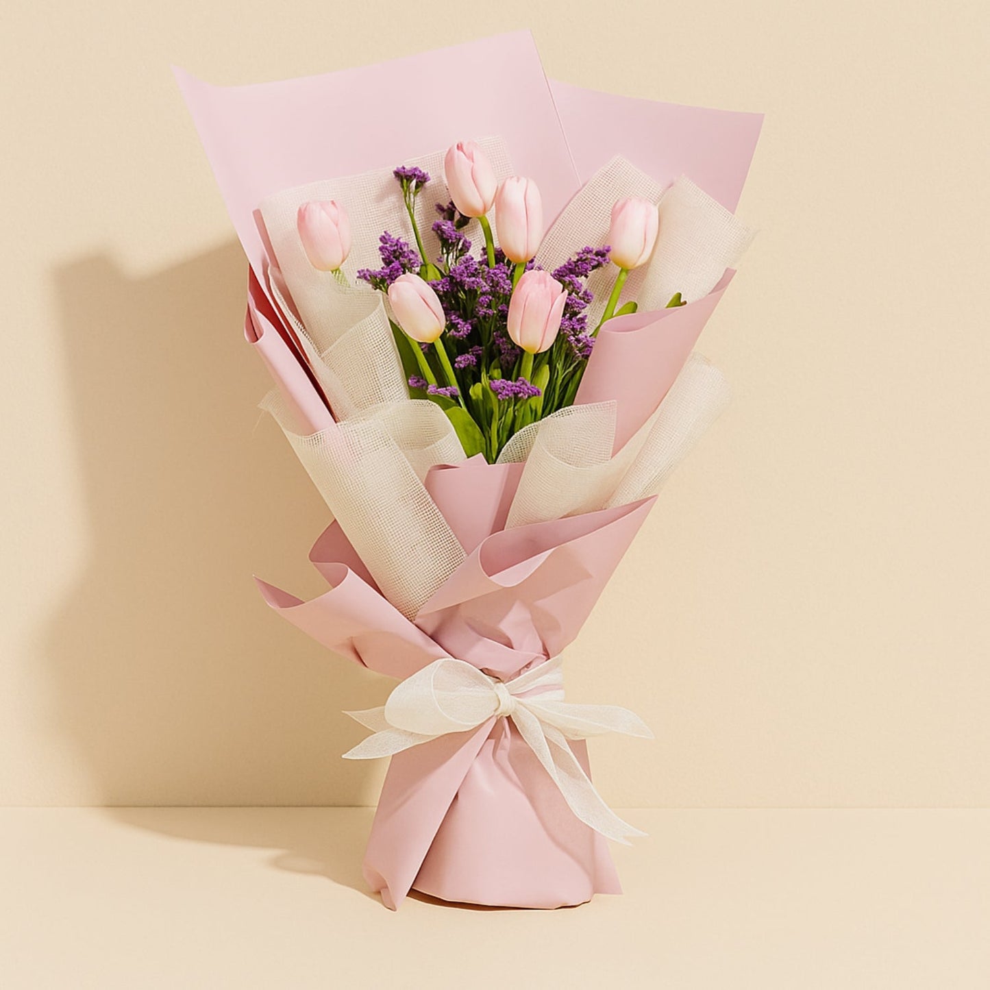Pastel Pretty Blooms Bouquet - A Serene Floral Masterpiece