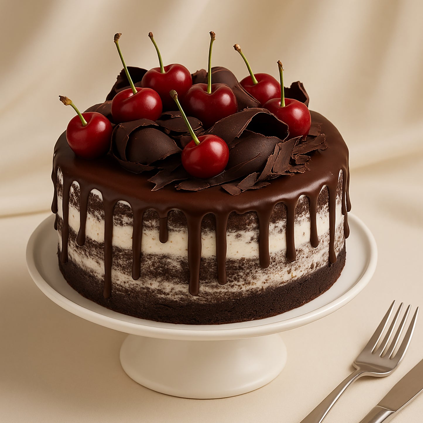 Delicate Black Forest Cake