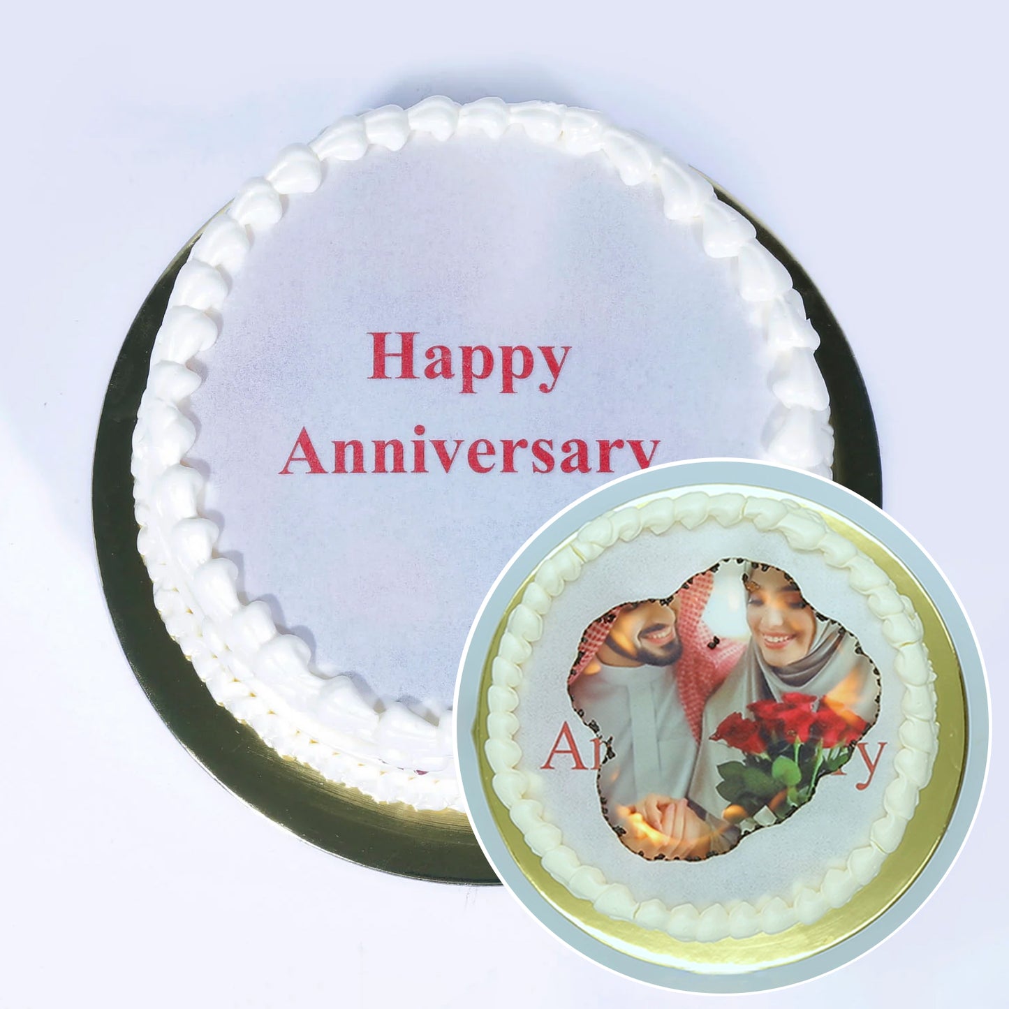 Delicious Red Velvet Candle Cake for a Happy Anniversary Celebration