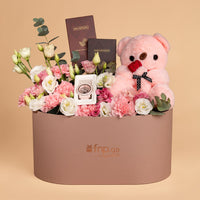 طقم هدايا فاخر مع ساعة كاسيو بيبي جي مقاومة للصدمات للسيدات