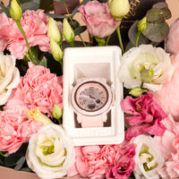 طقم هدايا فاخر مع ساعة كاسيو بيبي جي مقاومة للصدمات للسيدات