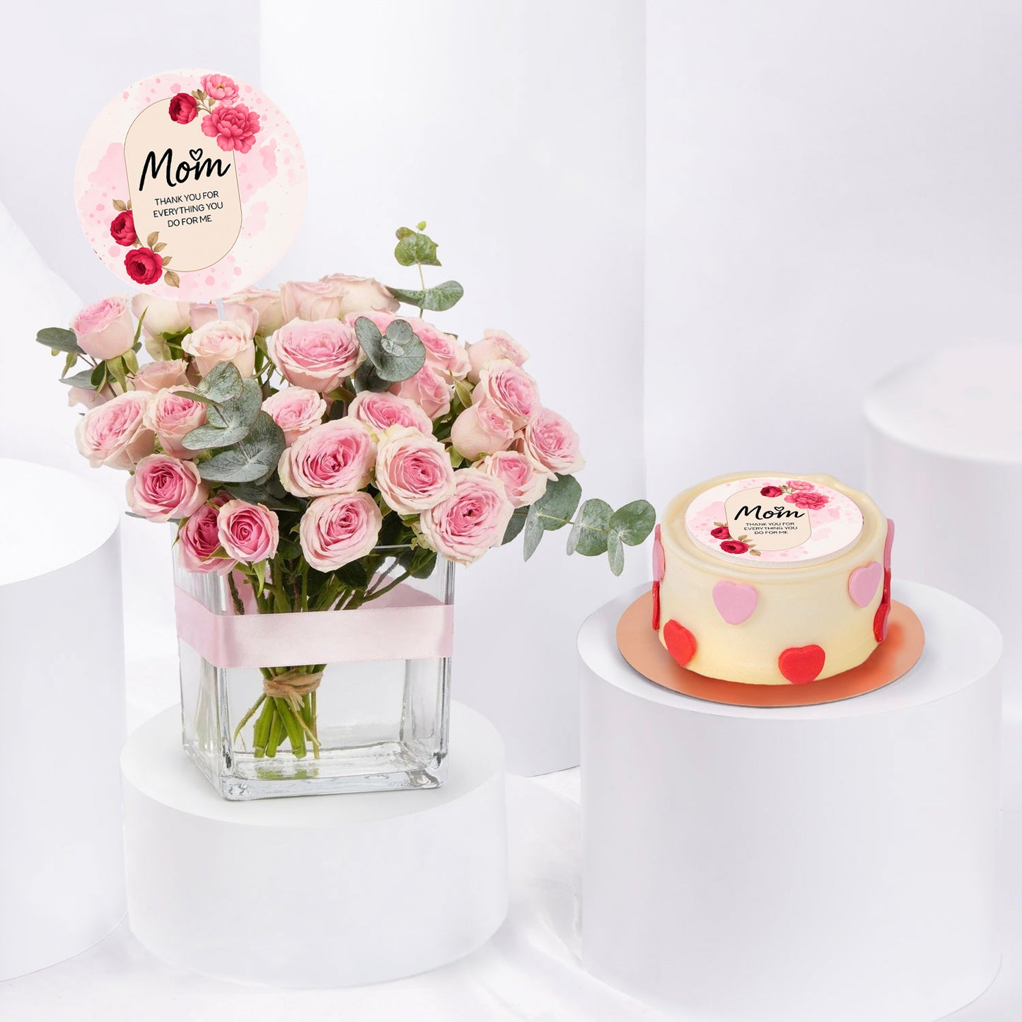 Celebrate Mother's Day with Flora & Frosting: Elegant Roses and Delightful Cake