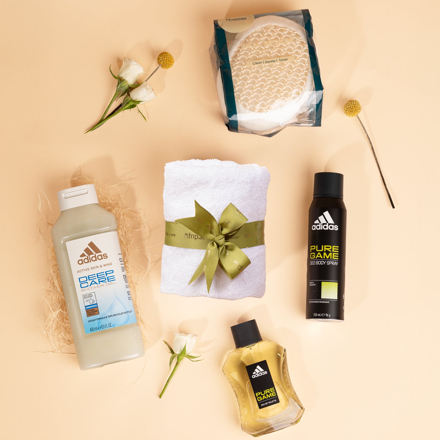 Adidas Birthday Luxury Grooming & Floral Gift Box