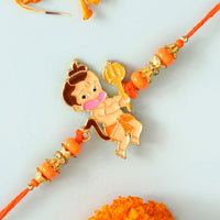 Charming Bal Hanuman Kids Rakhi with Nutritious Almonds Gift Set