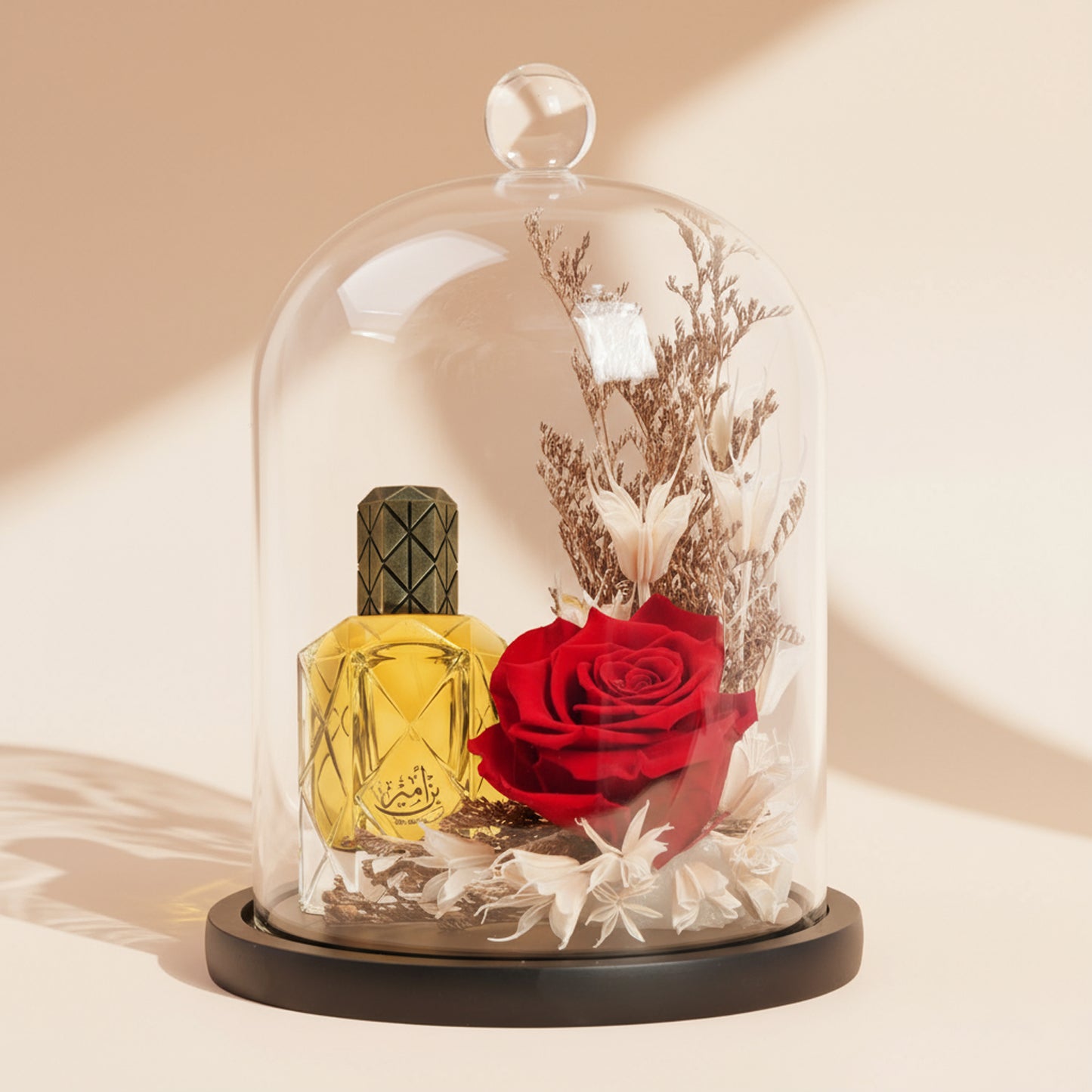 Beautiful Red Forever Rose With Bin Ameer by Maghribi