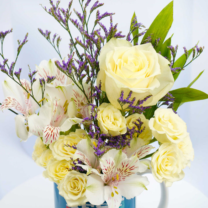 كوب زهور أفضل أب على الإطلاق - هدية مثالية ليوم الأب