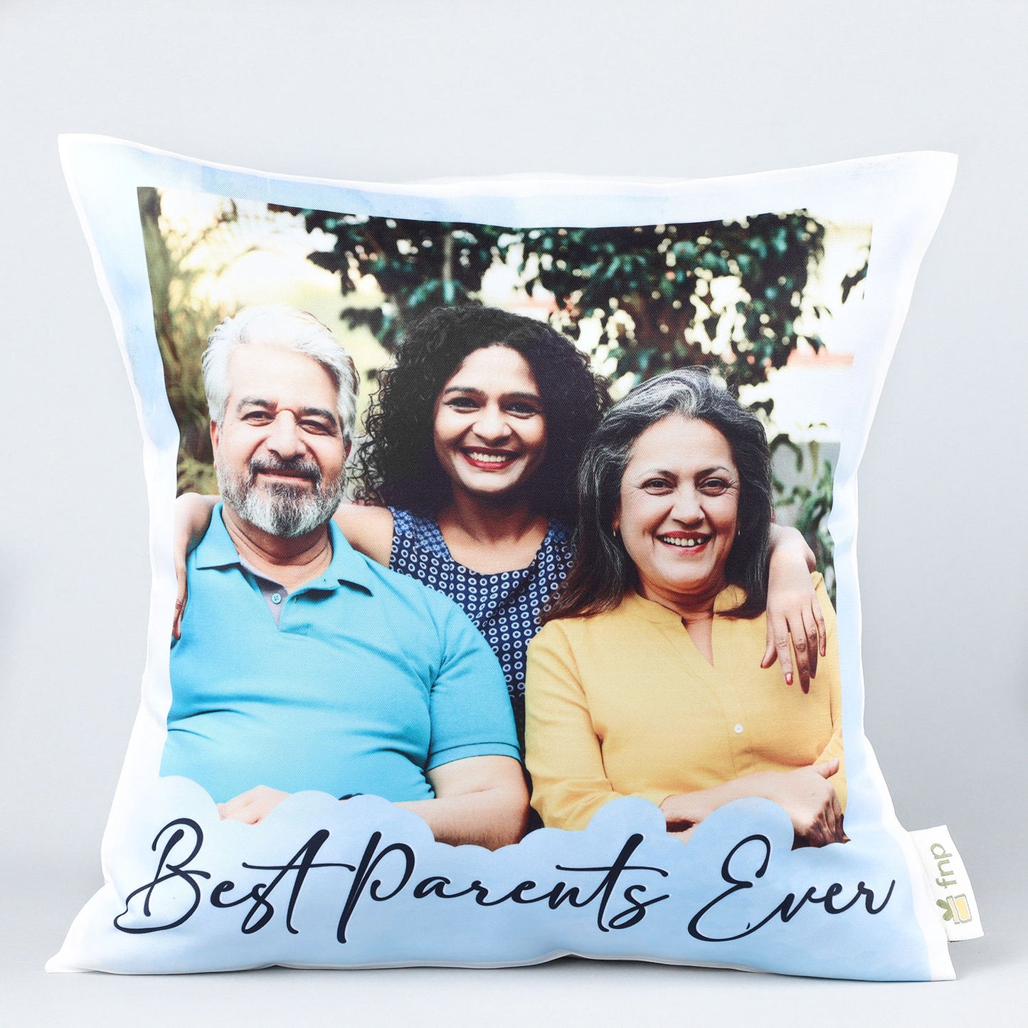 Personalized 'Best Parents Ever' Keepsake Cushion - Custom Photo Gift
