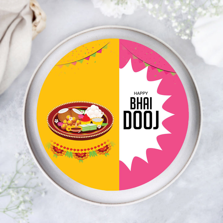 Delicious Bhai Dooj Chocolate Cream Cake - Half Kg