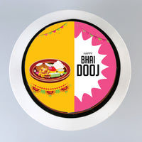 Delicious Bhai Dooj Chocolate Cream Cake - Half Kg