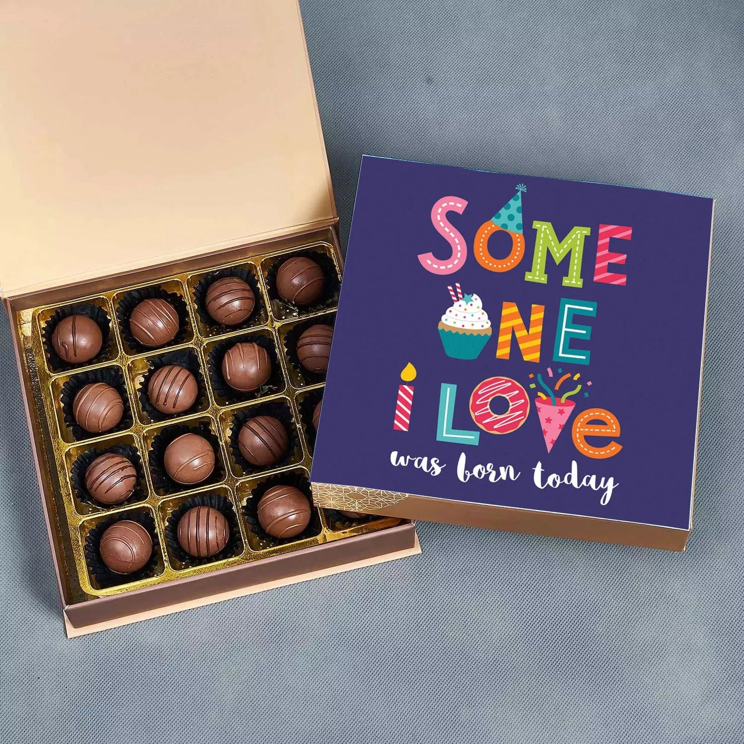 Delightful Birthday Wishes Chocolate Truffles Gift Box