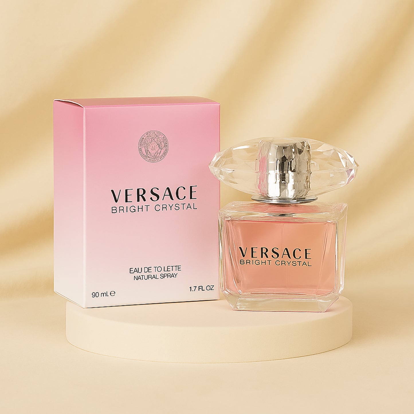 Rosy Elegance: Blooming Beauty with Versace Bright Crystal