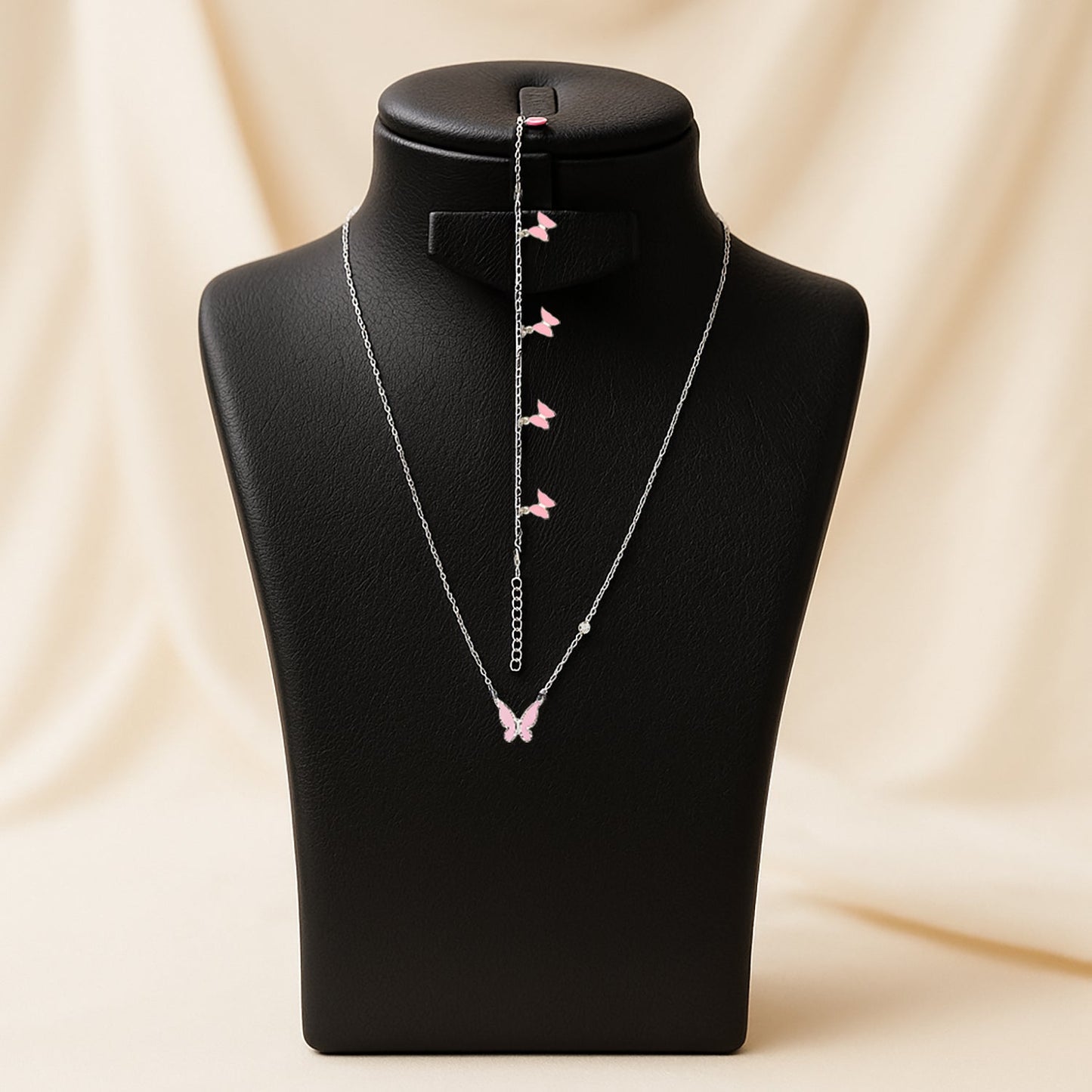 Butterfly Blush Necklace Set