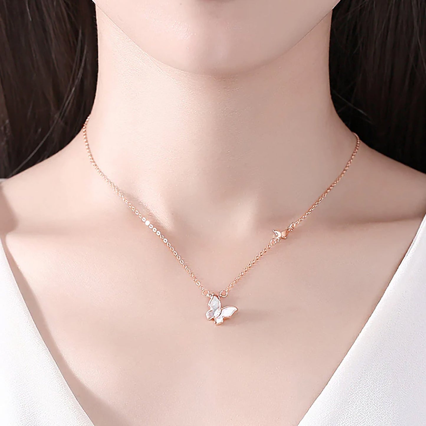 Butterfly Grace Necklace | 925 Sterling Silver by Signature
