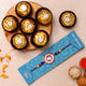 Captain America Kids Rakhi with 3 Ferrero Rocher Chocolates - Perfect Raksha Bandhan Gift