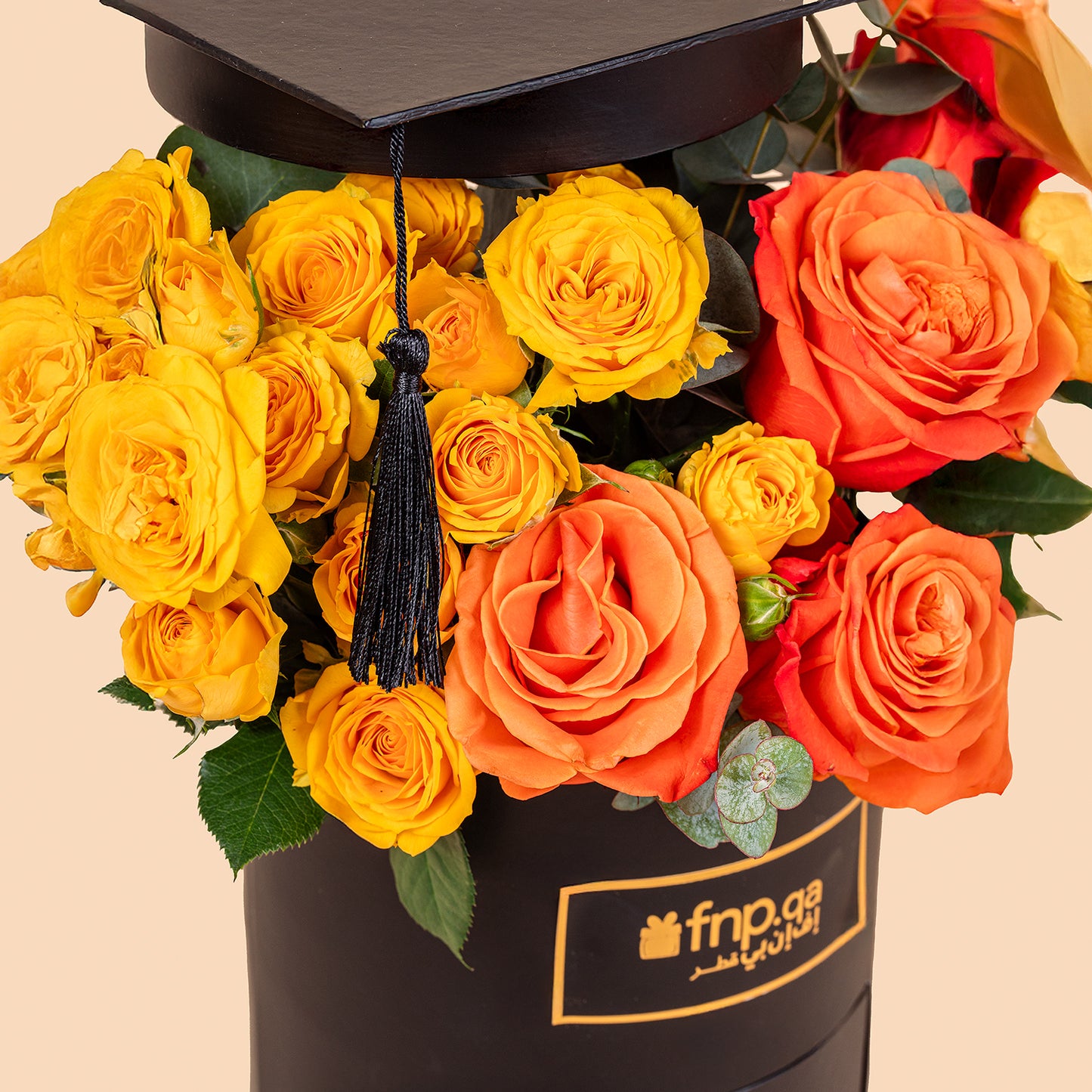 Luxurious Cheers to You Graduation Gift Box with Roses and Ferrero Rocher