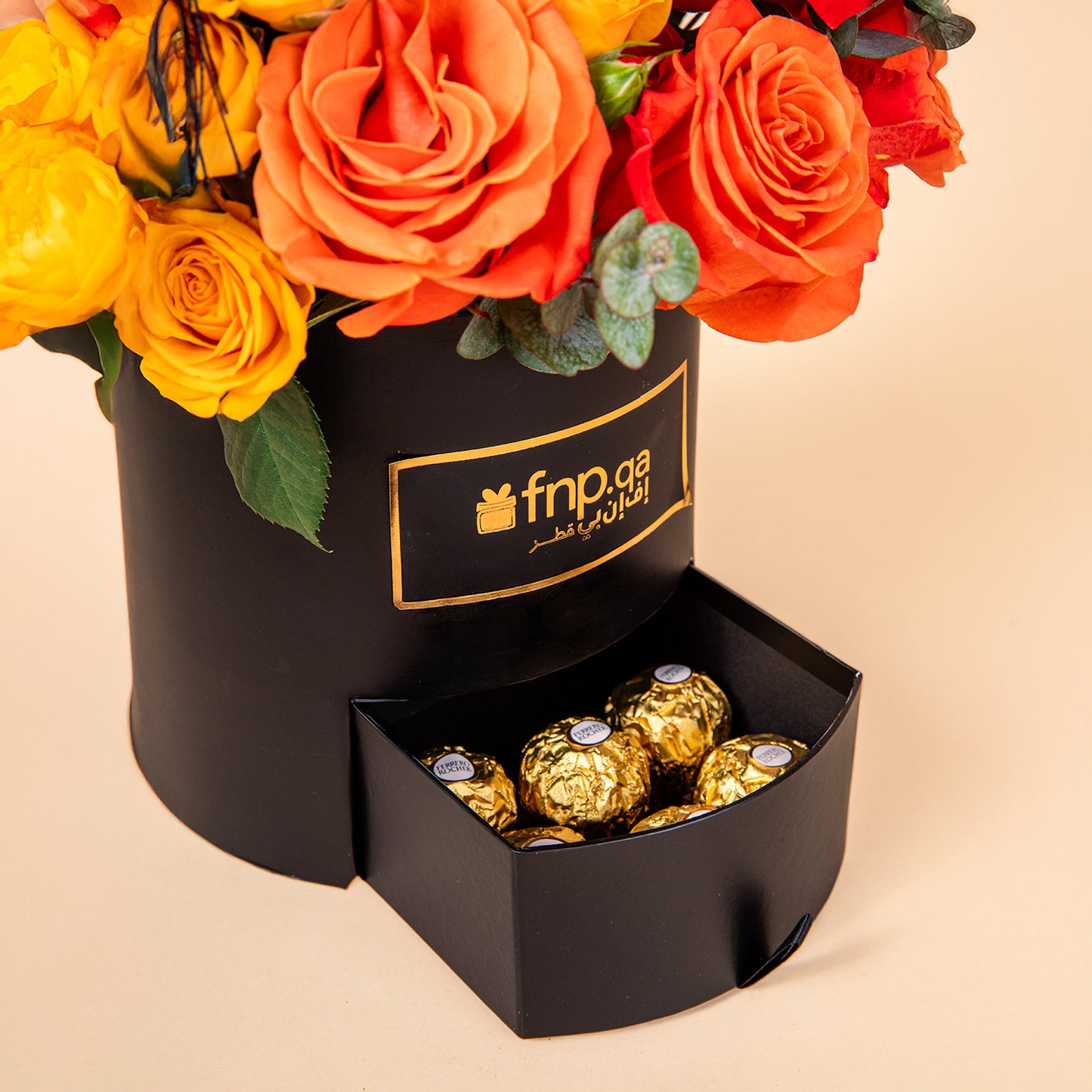 Luxurious Cheers to You Graduation Gift Box with Roses and Ferrero Rocher