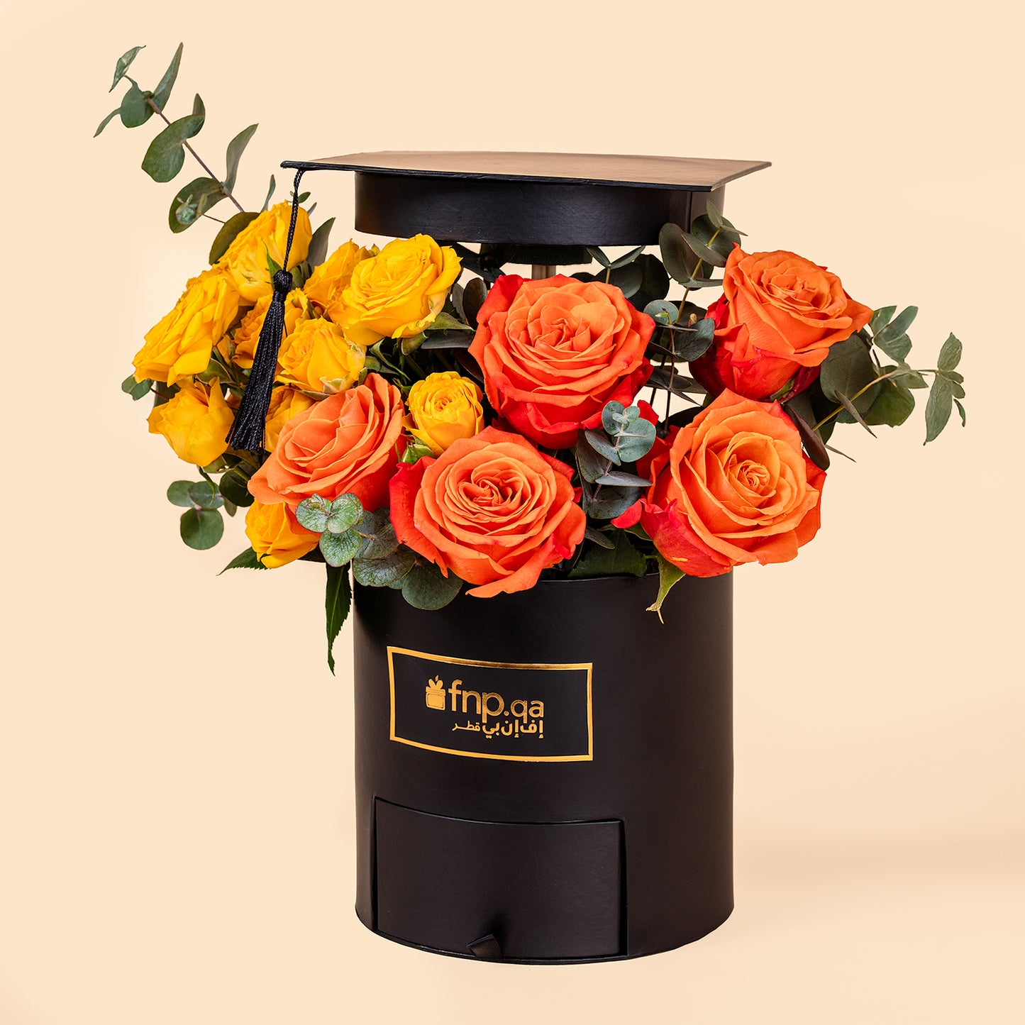Luxurious Cheers to You Graduation Gift Box with Roses and Ferrero Rocher