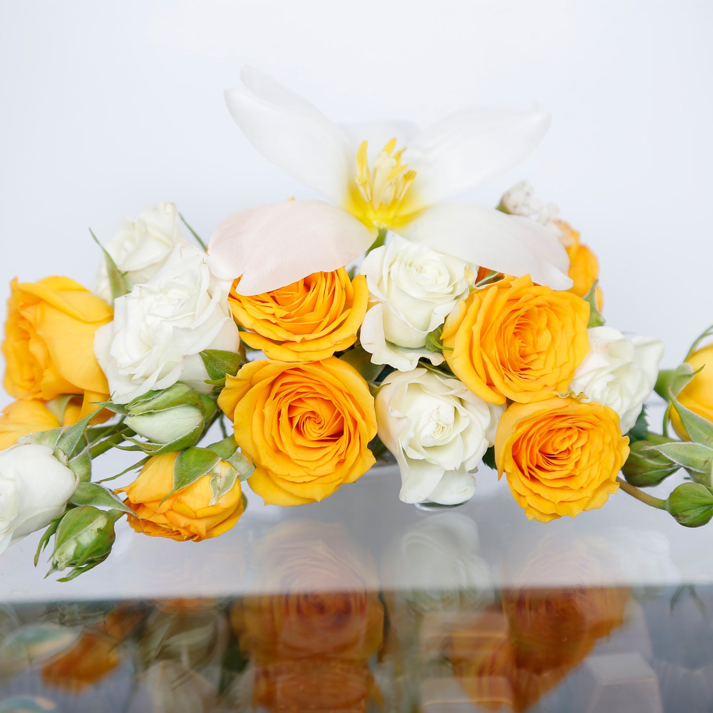 Exquisite Chocolate Charm Delight Box with Fresh Floral Elegance