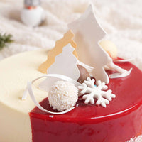 كعكة عيد الميلاد المخملية الحمراء - نصف كجم من البهجة