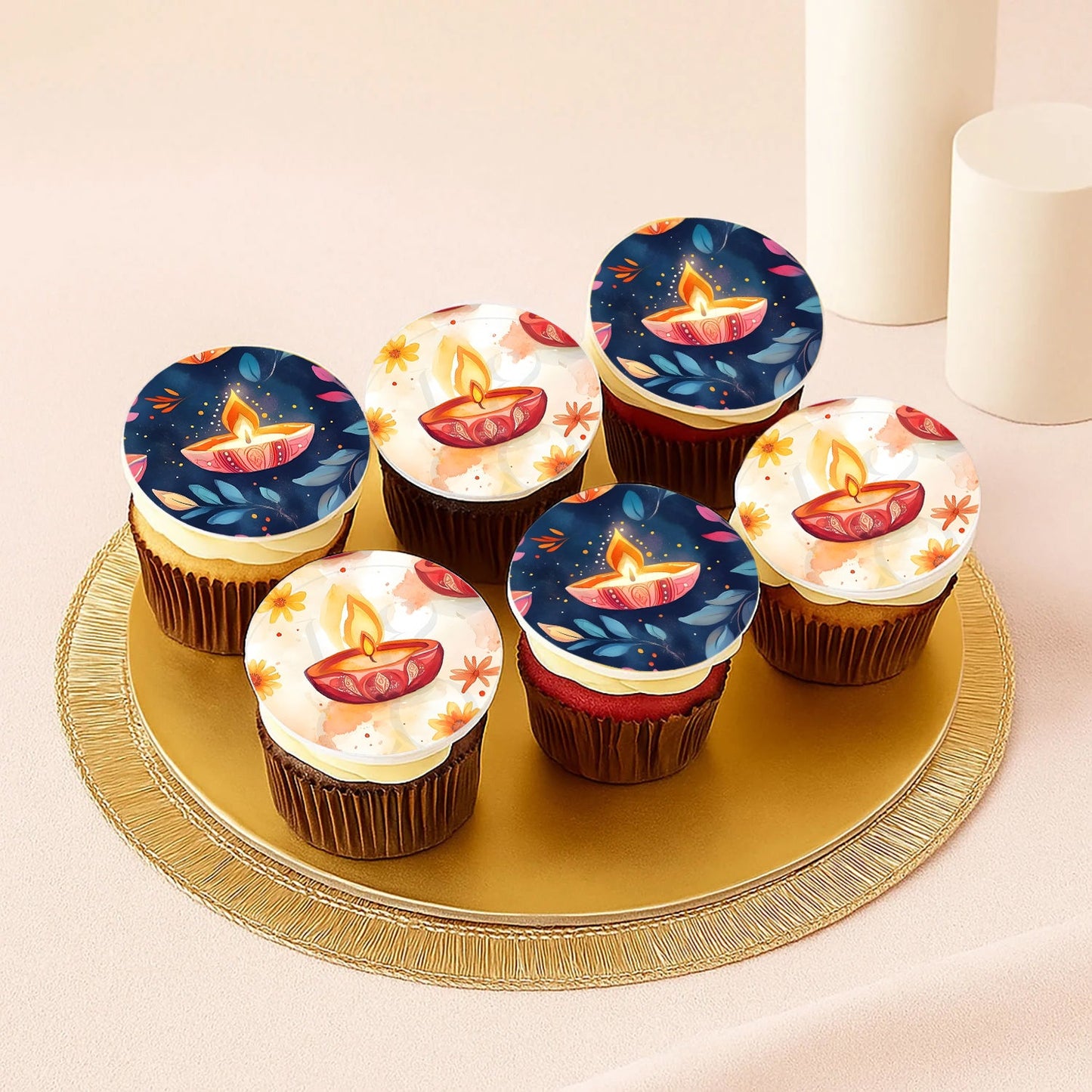 Diwali Choco Cupcakes