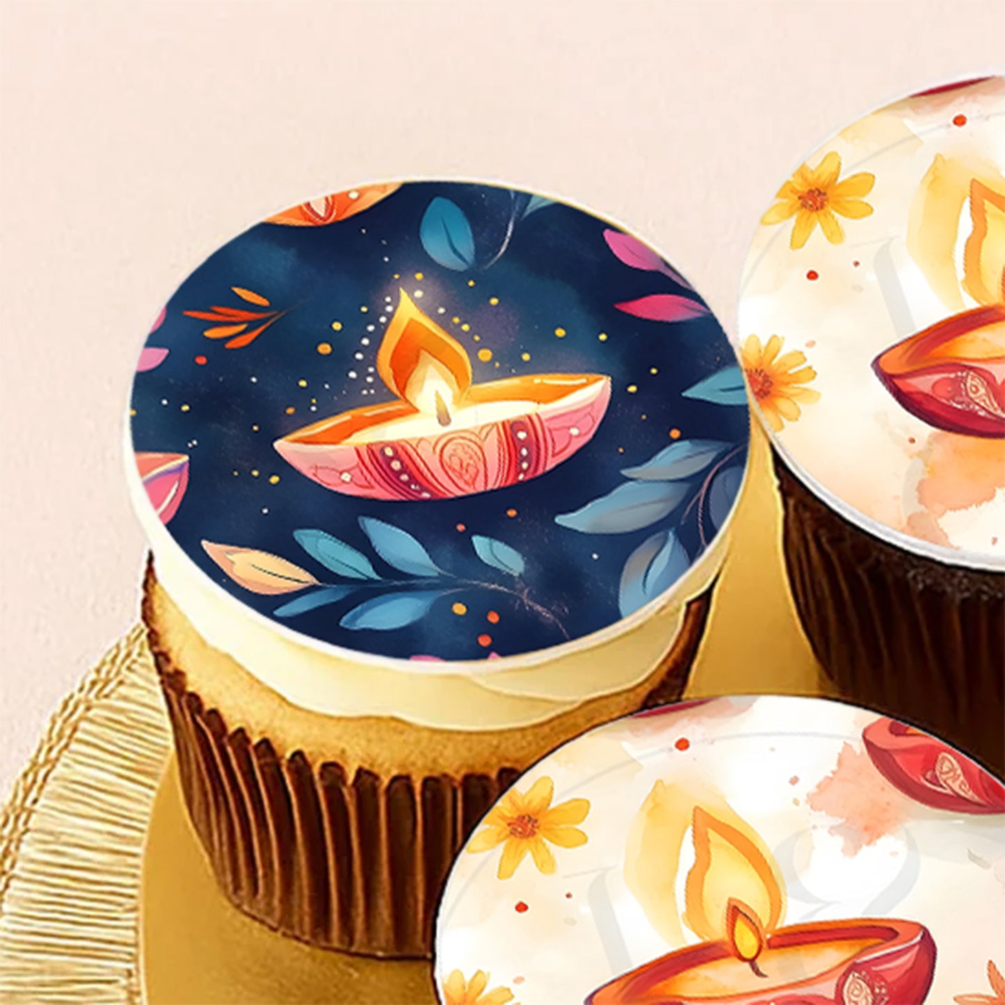 Diwali Choco Cupcakes