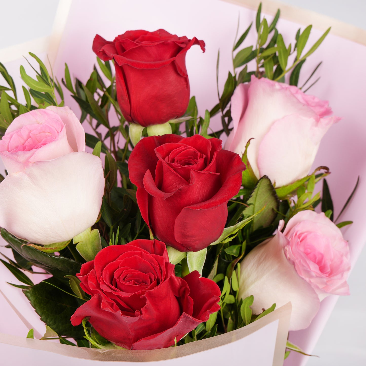 Eternal Love Bouquet with Roses & Heart Balloon - Perfect for Valentine's Day