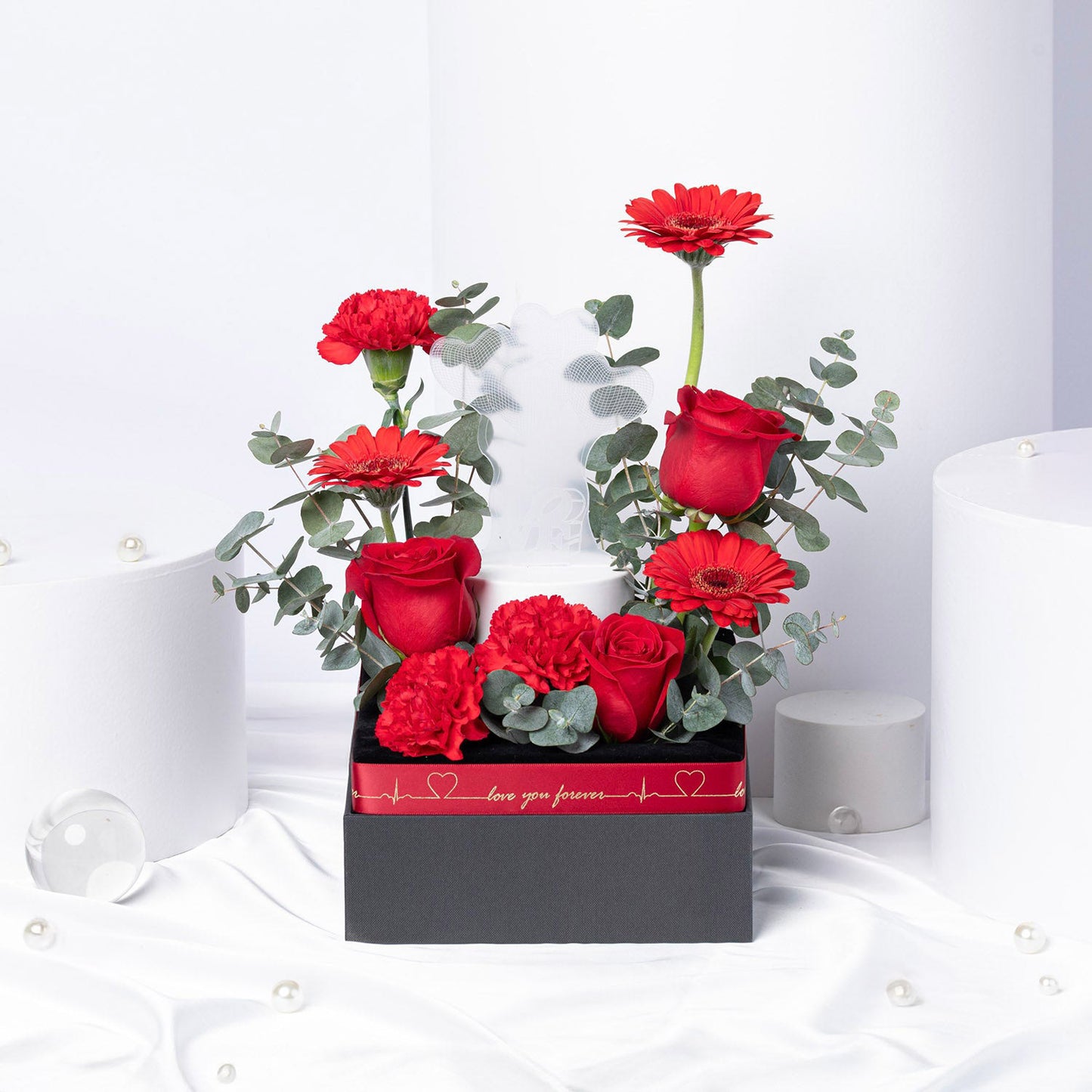 Evermore Rose & Love LED Enchantment - A Romantic Floral Gift Box