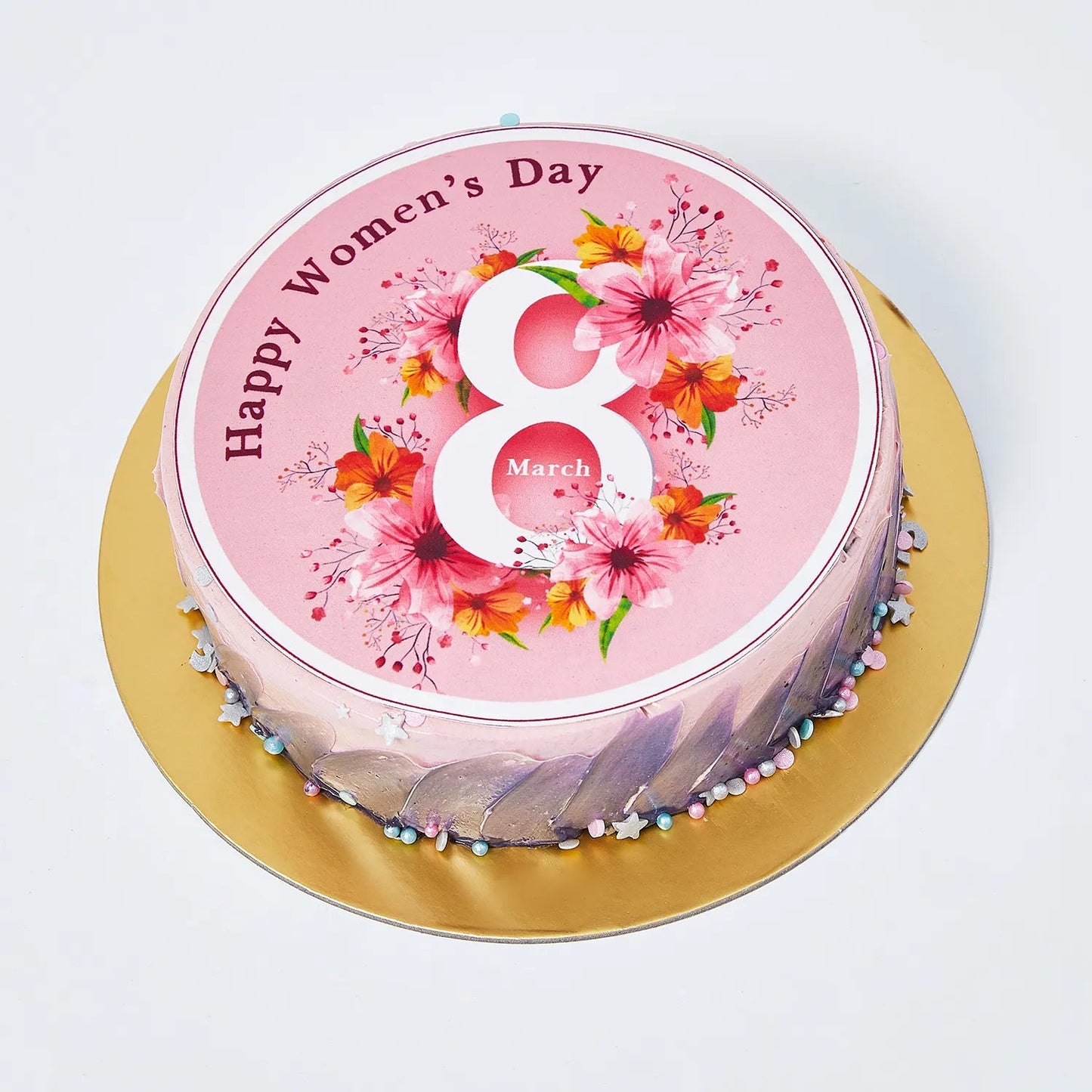 Fierce & Flawless Velvet Women's Day Cake