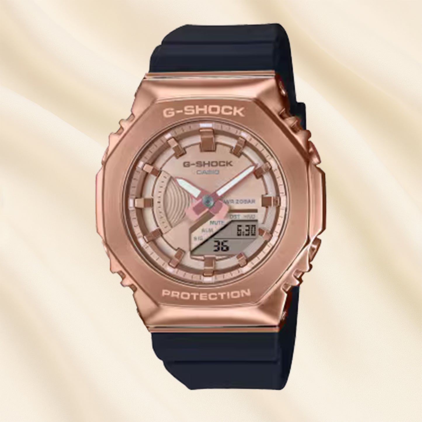 G-SHOCK ANALOG DIGITAL Watch for Women with Roses & Chocolate
