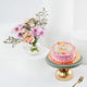 Charming Garden Grace Flower Bowl with 'It's a Girl' Celebration Cake
