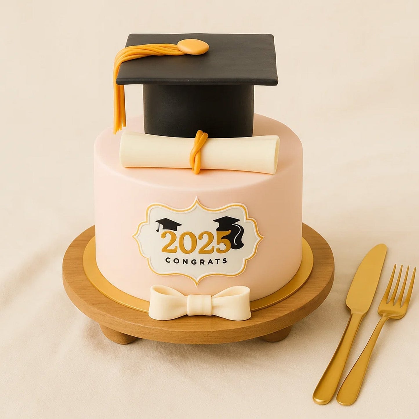 Elegant Graduation Congrats Cake - Celebrate in Style