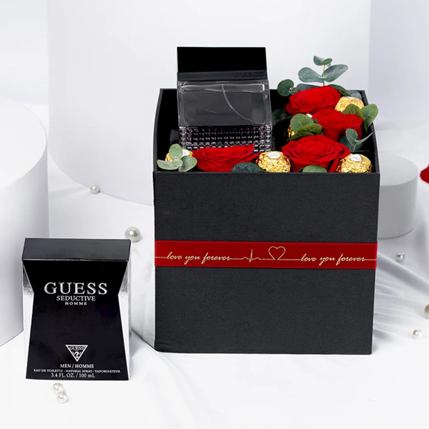 طقم الهدايا الفاخر Guess Seductive & Red Rose - الأناقة في علبة