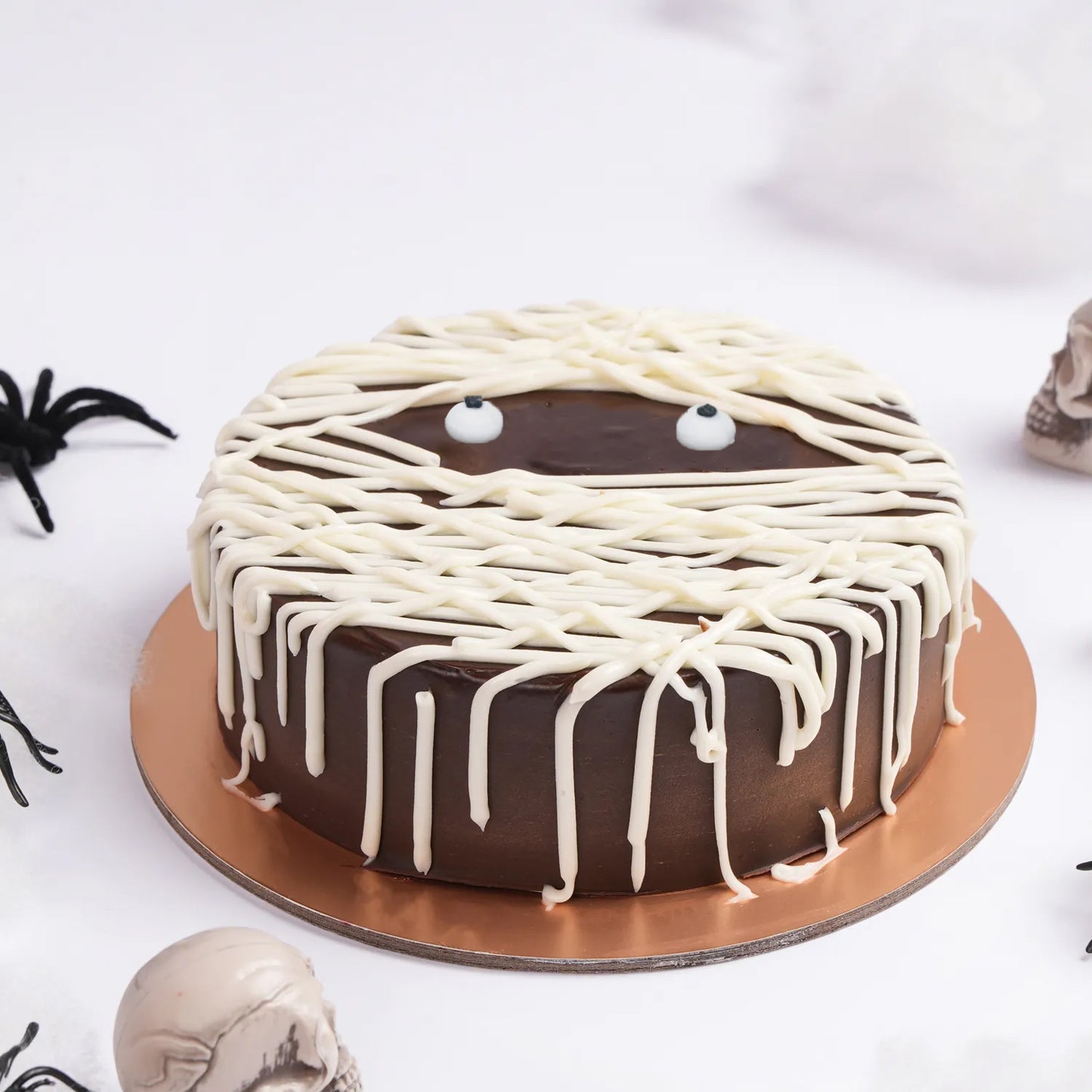 Spooky Halloween Mummy Chocolate Cake