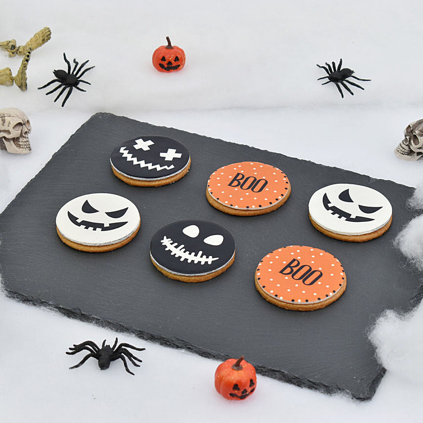 Deliciously Spooky Halloween Butter Cookies - 6 Piece Set